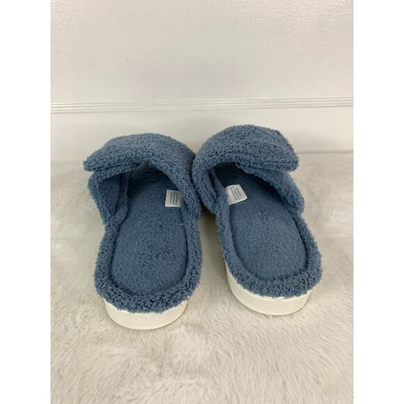 Muk Luks Women's Blue Adjustable Slide Sandals – Size 7 - Picture 3 of 10
